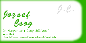 jozsef csog business card